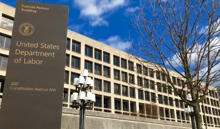 Washington, DC, USA - February 13, 2019: Frances Perkins Building - Department of Labor
